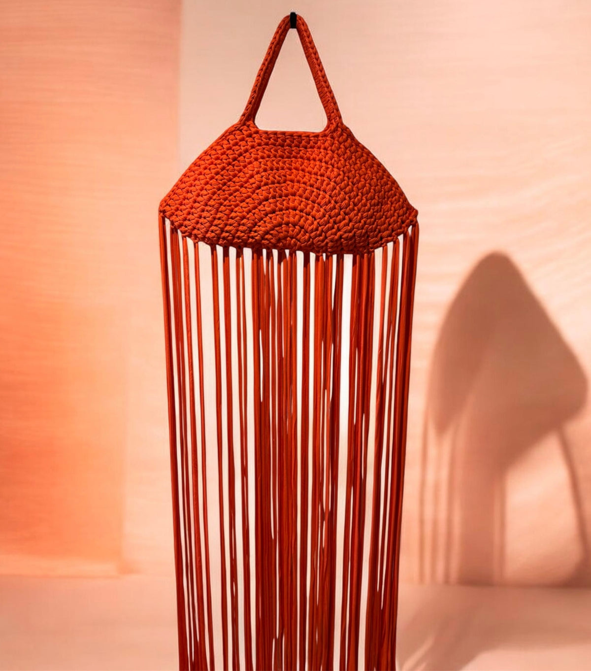 Crochet Taco Bag | Burnt Orange Statement Handbag