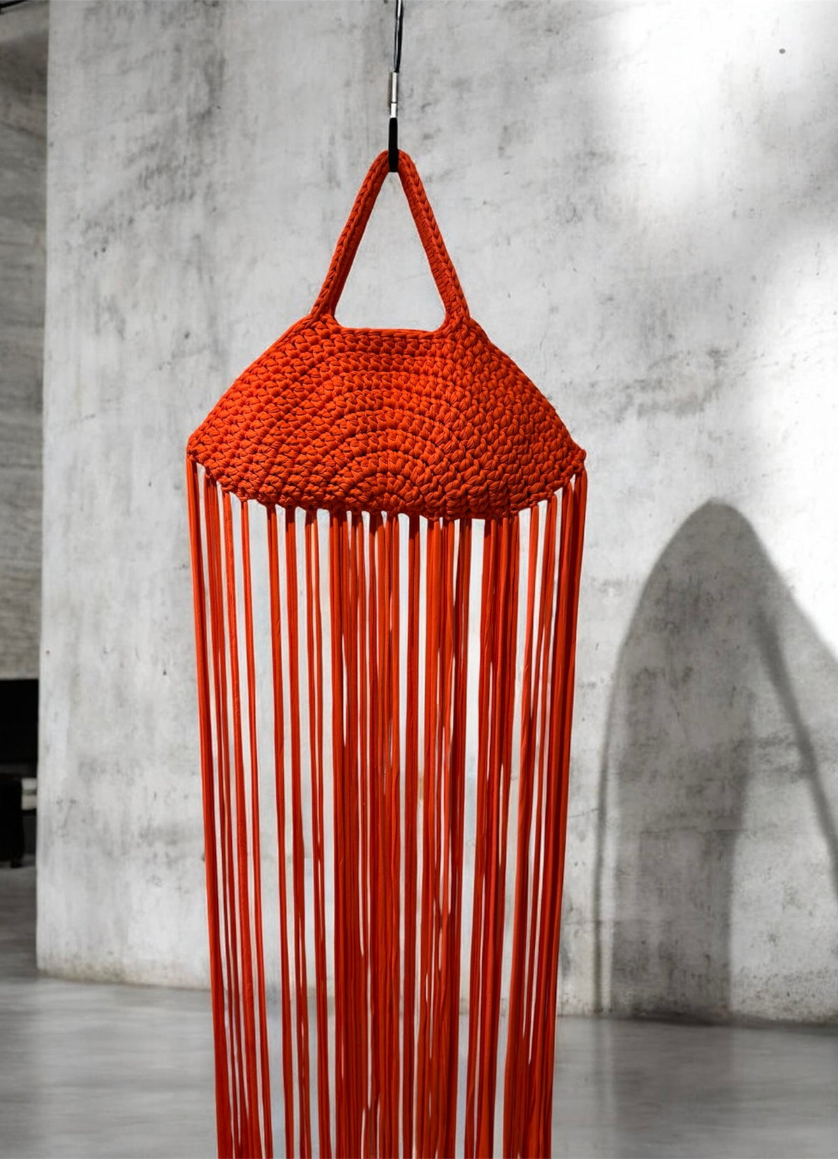 Crochet Taco Bag | Burnt Orange Statement Handbag