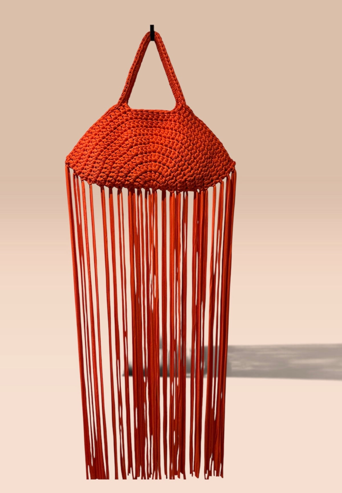 Crochet Taco Bag | Burnt Orange Statement Handbag