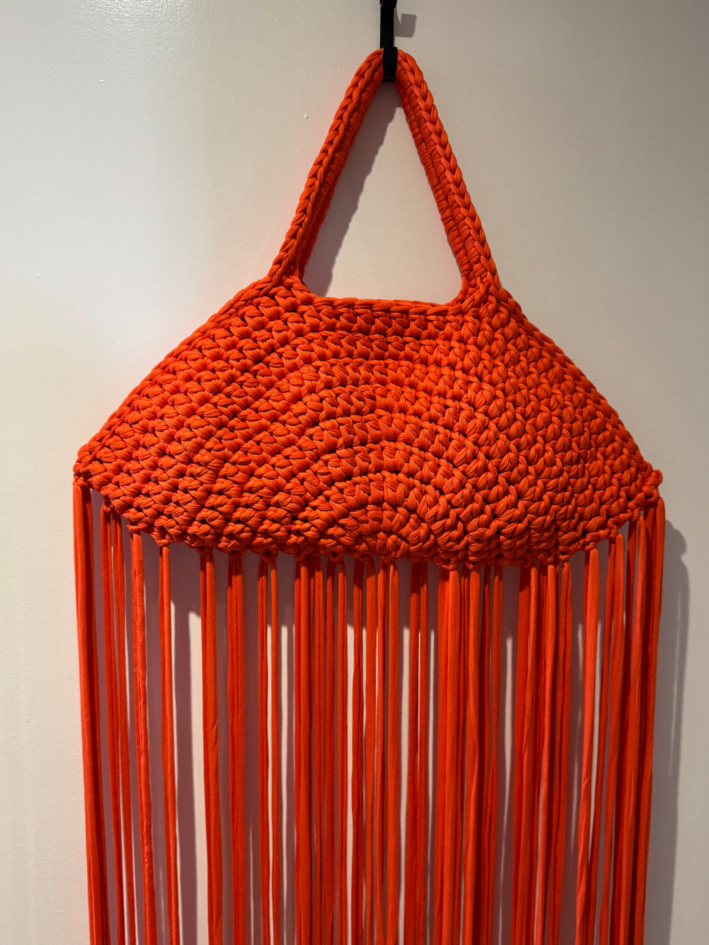 Crochet Taco Bag | Burnt Orange Statement Handbag