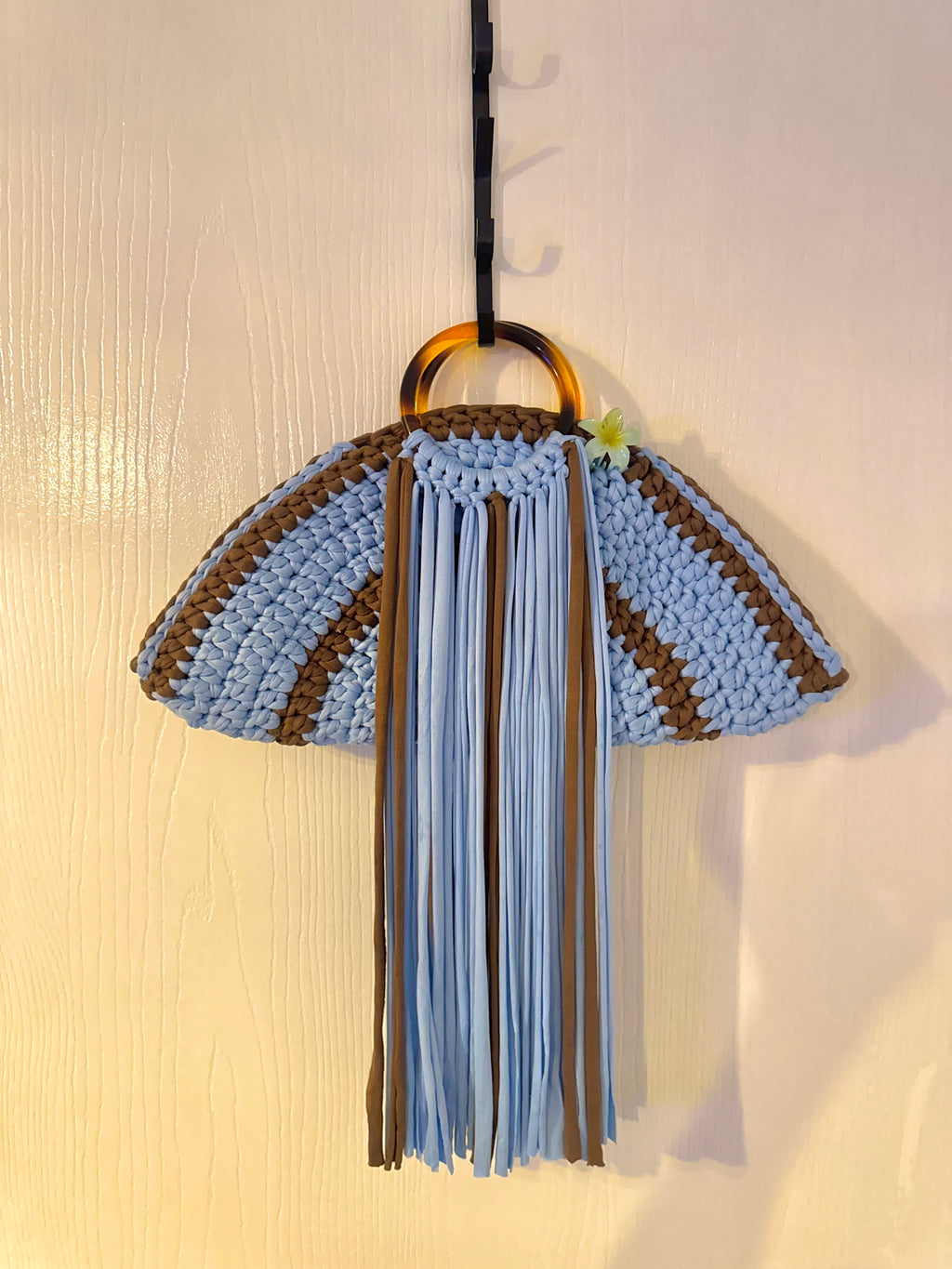 The Halo bag-blue and brown